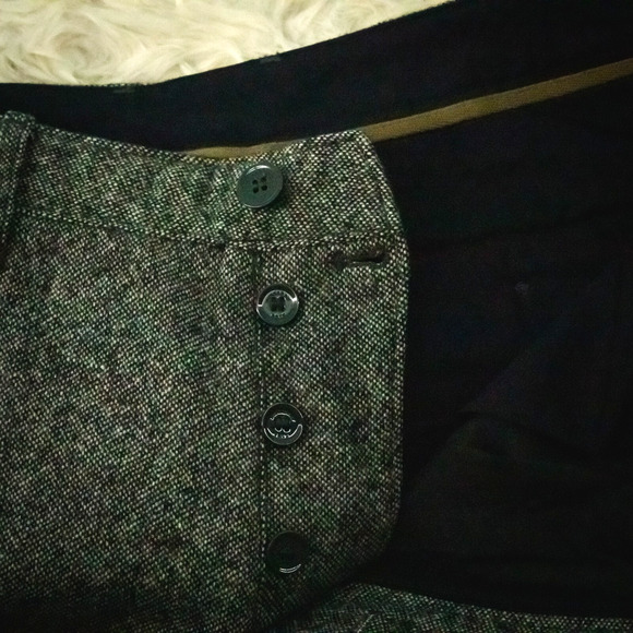 Burberry Brit Men's Size 36 R Tweed Skinny Leg Button Fly Wool Trouser Pants - Picture 5 of 9